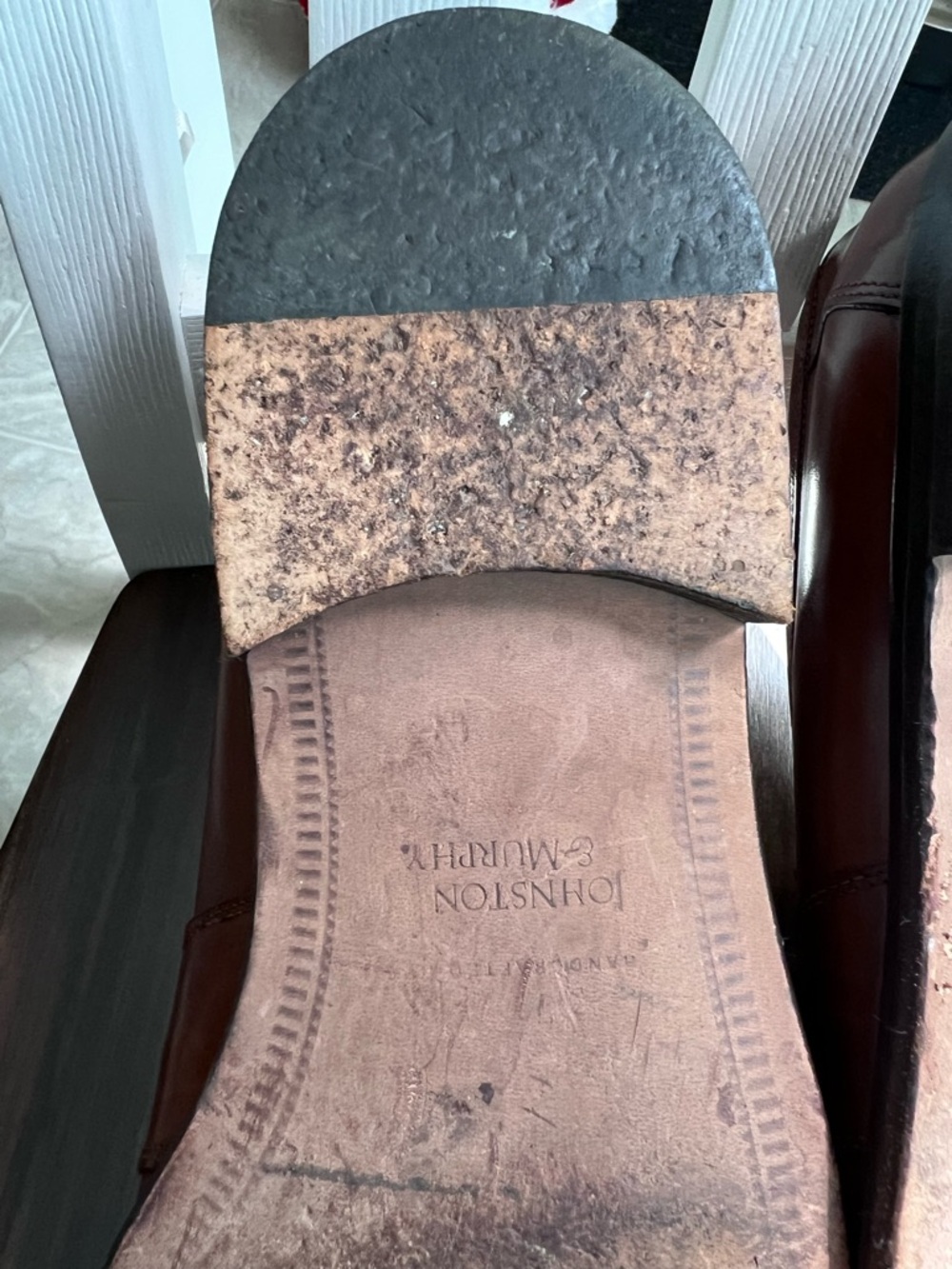 Johnston & Murphy Handcrafted in Italy Brown Leather Tassel Loafers 10 M - Picture 7 of 16